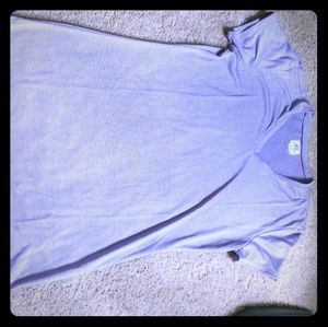Purple moisture wicking athletic shirt
